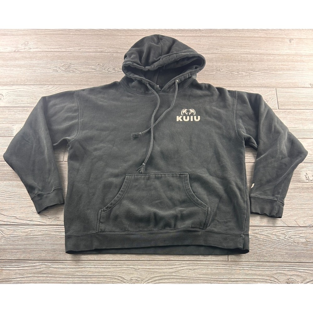 Kuiu Black Pullover Hoodie - Big Horn Sheep Graphic Men's Size XL